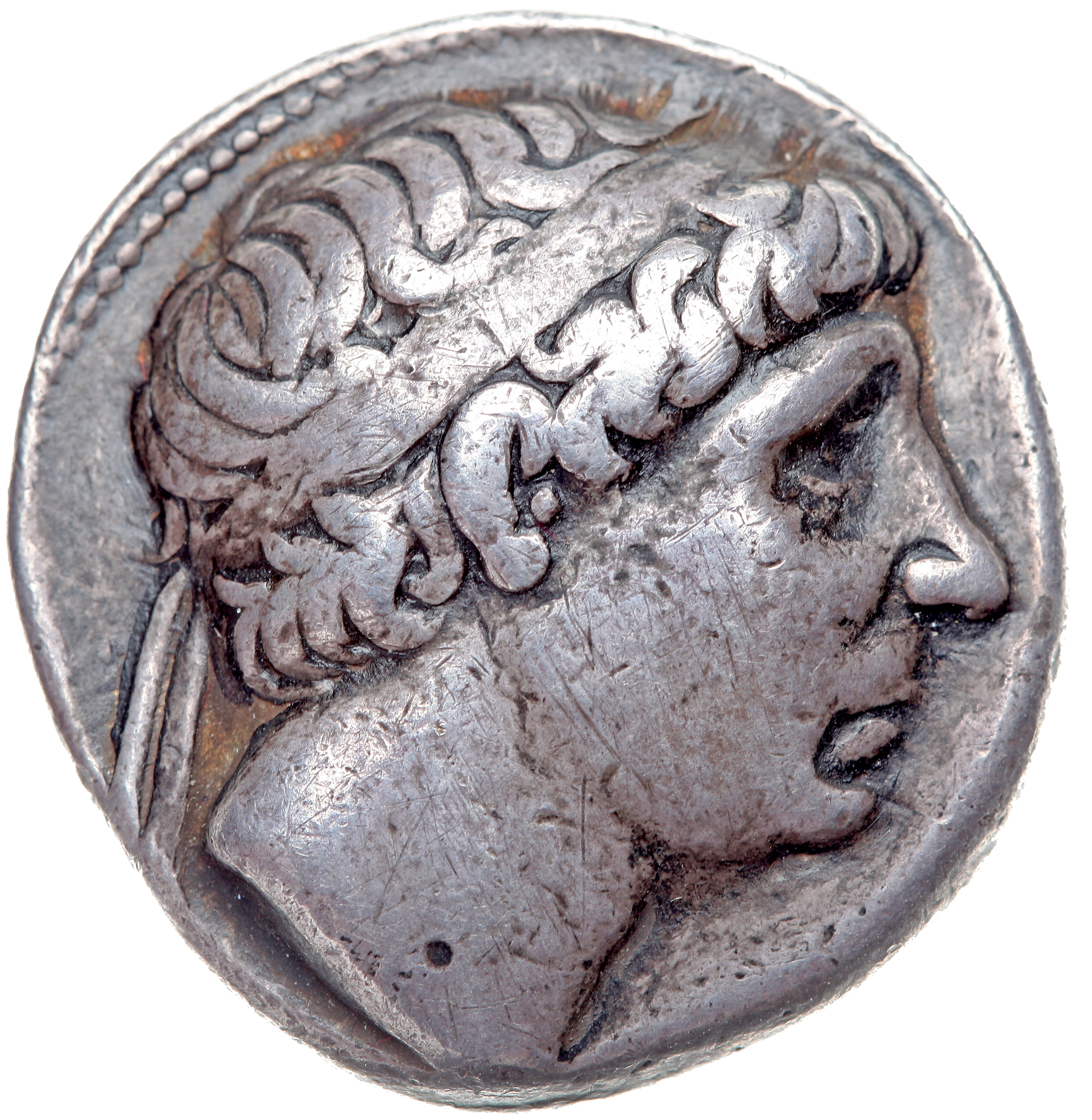 HOUGHTON Seleucid Coins (part 1) 379.3d Antiochus I obverse, Diademed head of Antiochus I right