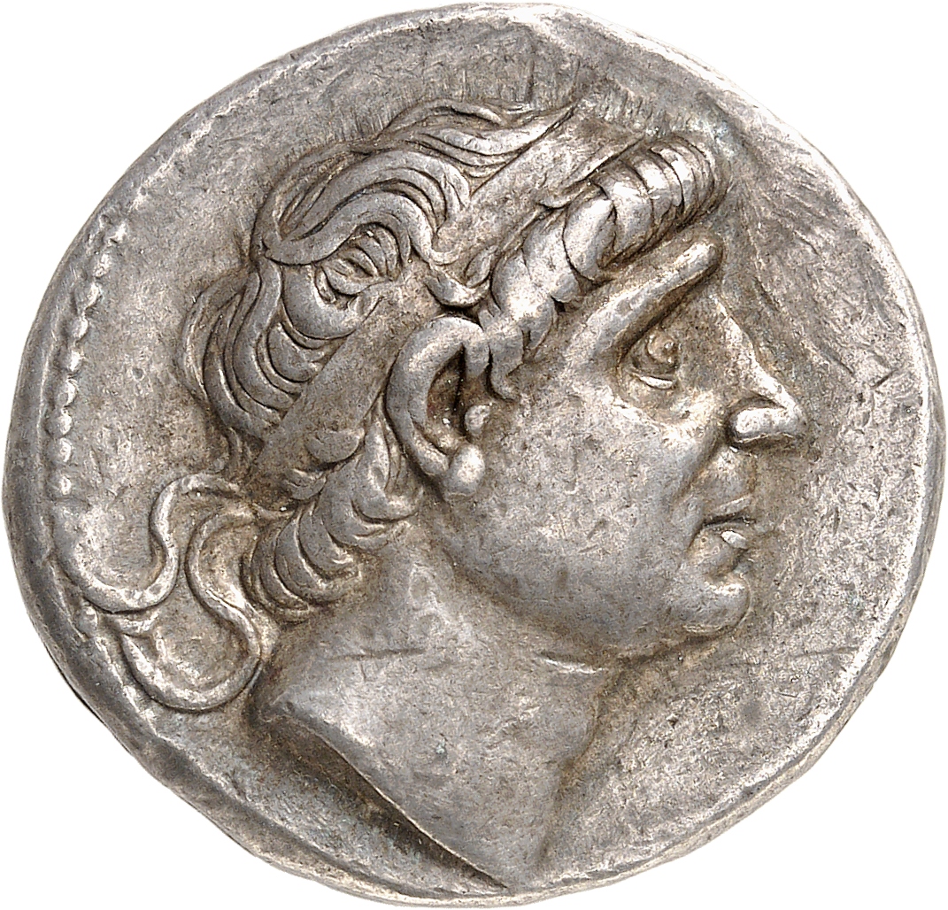 HOUGHTON Seleucid Coins (part 1) 379.6c Antiochus I obverse, Diademed head of Antiochus I right