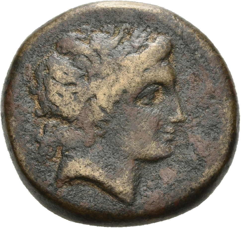 HOUGHTON Seleucid Coins (part 1) 381 Antiochus I obverse, Laureate head of Apollo right, with short hair
