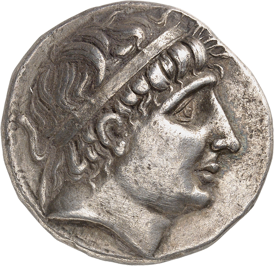 HOUGHTON Seleucid Coins (part 1) 409.1b Antiochus I obverse, Diademed head of Antiochus I right