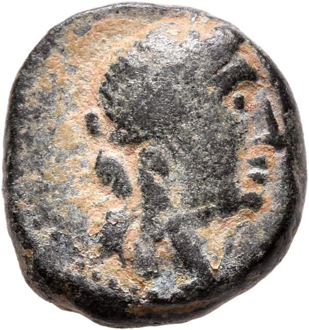 HOUGHTON Seleucid Coins (part 1) 977 Antiochus III obverse, Laureate head of Apollo right, hair in krobylos behind