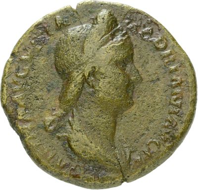 RIC II Hadrian 1039 (dupondius)