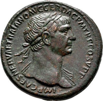 RIC II Trajan 489 (sestertius)
