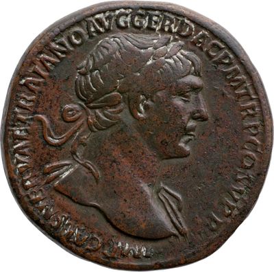 RIC II Trajan 492 (sestertius)