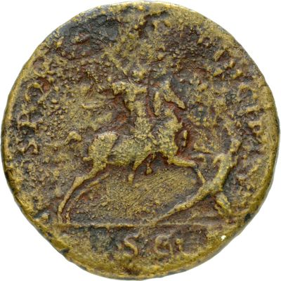 RIC II Trajan 536 (sestertius), Sestertius