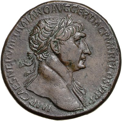 RIC II Trajan 600 (sestertius)