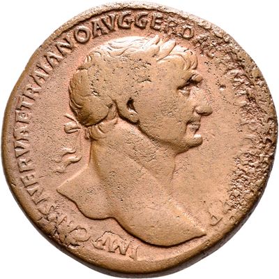 RIC II Trajan 614 (sestertius)