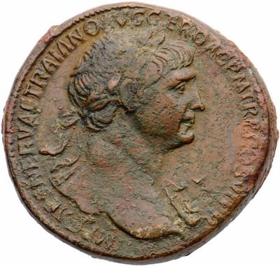 RIC II Trajan 628 (sestertius)