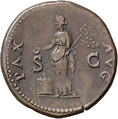 RIC II, Part 1 (second edition) Vespasian 1142, Dupondius