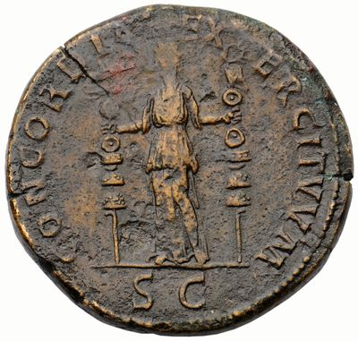 RIC II, Part 3 (second edition) Hadrian 414, Sestertius