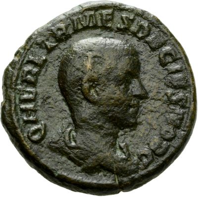 RIC IV Trajan Decius 167B (dupondius)